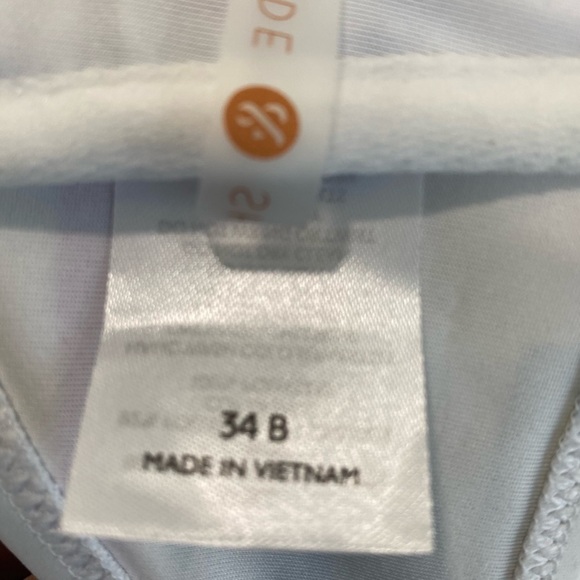 Women’s Light Lift Square Neck Bralette Bikini Top Shade & Shore™ Multi Size 34B - Picture 10 of 11